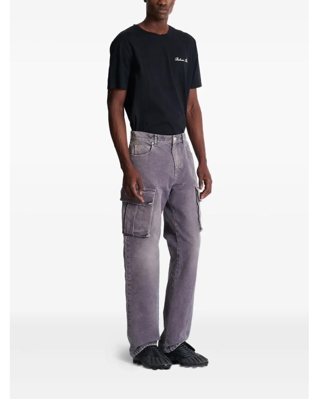 Balmain Cargo Jeans in het Gray voor heren
