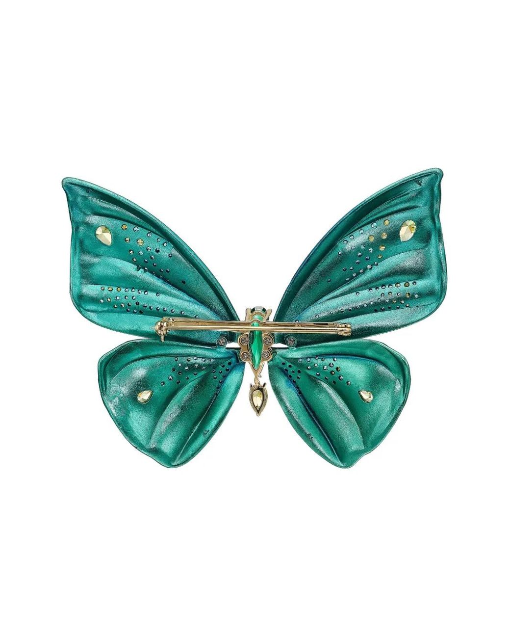 Anabela Chan Green Aurora Butterfly Brooch