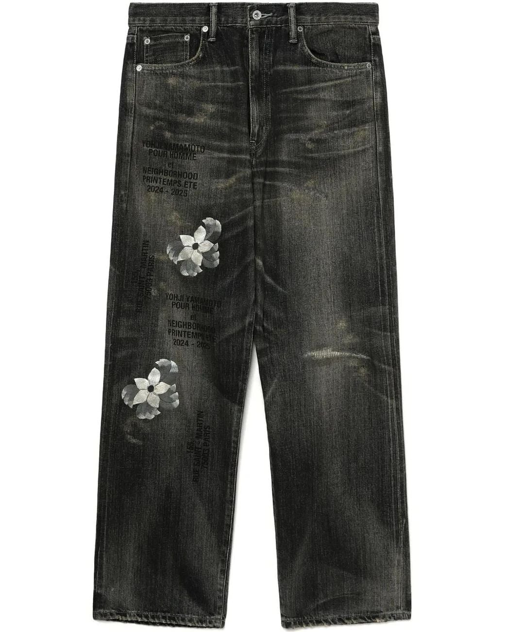 Yohji Yamamoto Black X Neighborhood Savage Jeans for men