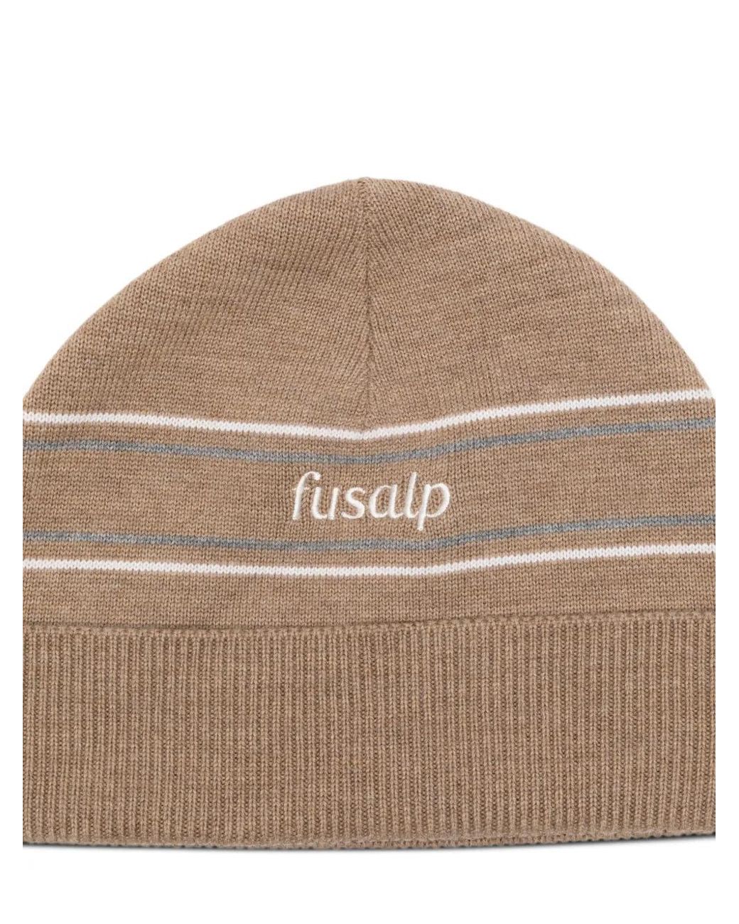 Fusalp Natural Retro Logo-Embroidered Beanie Hat