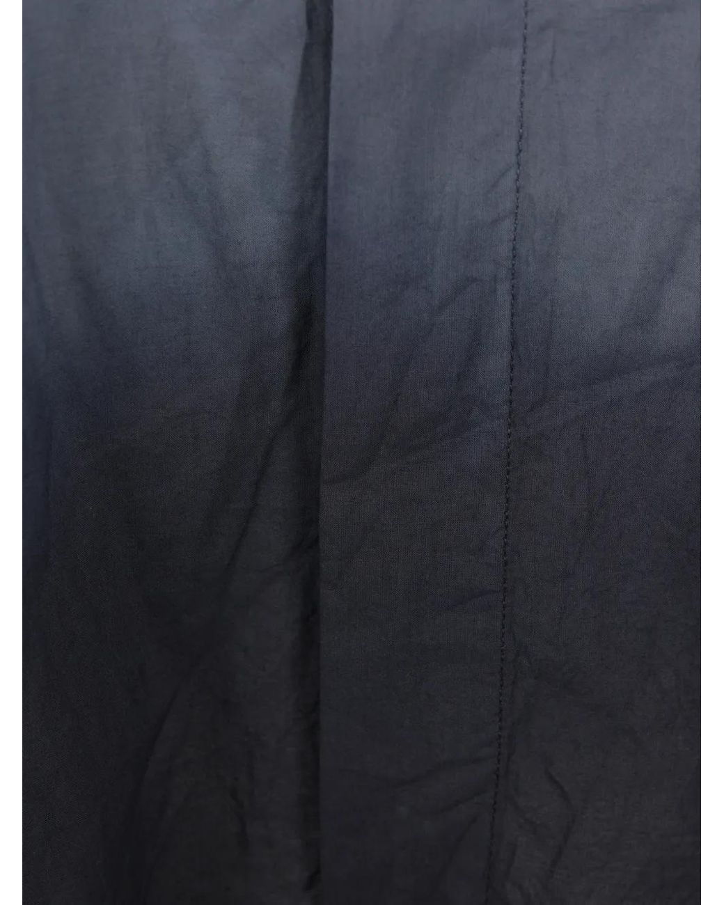Maria Calderara Blue Ombré-Effect Cotton Shirt