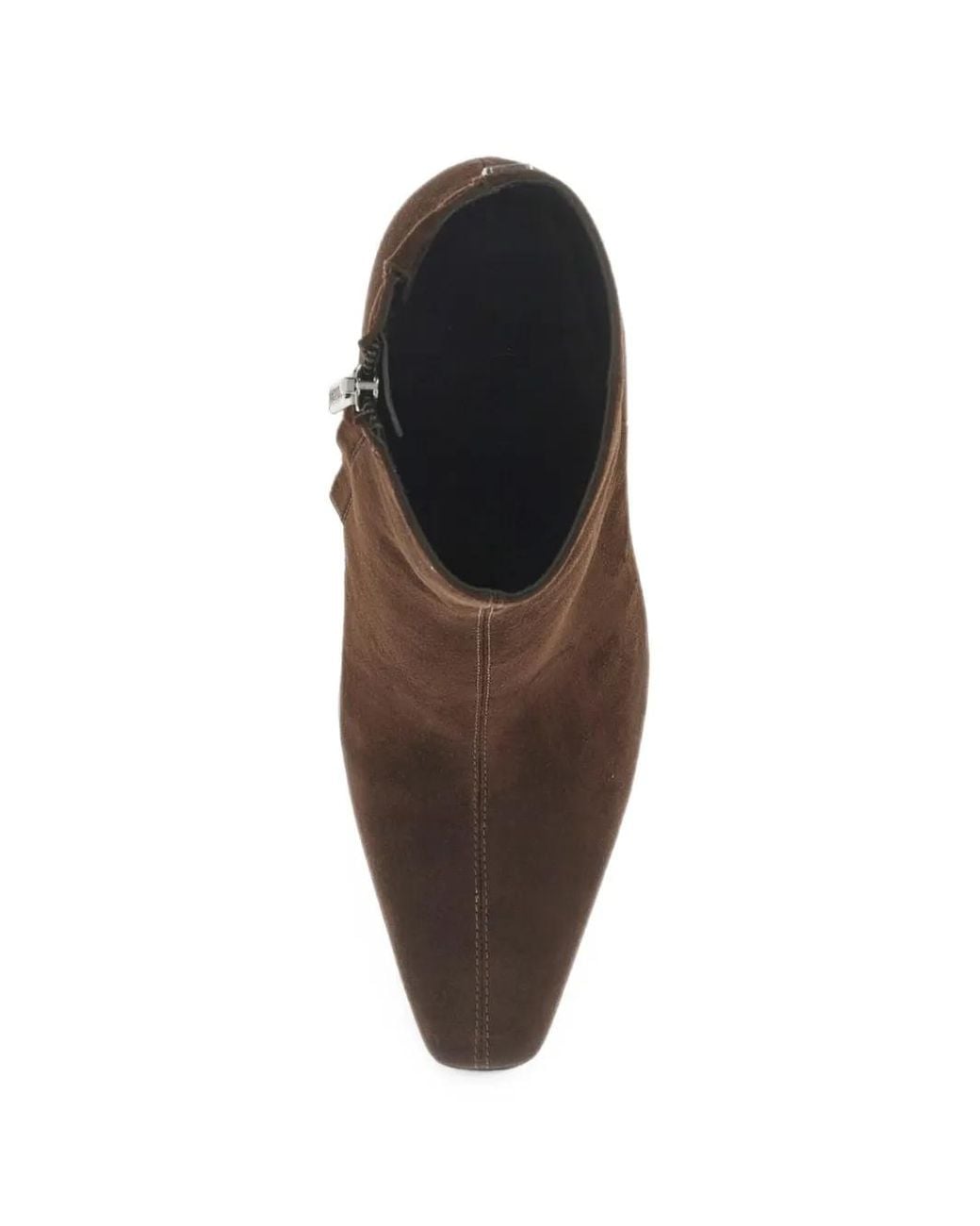 Guess Brown Pointed-Toe Suede Ankle Boots