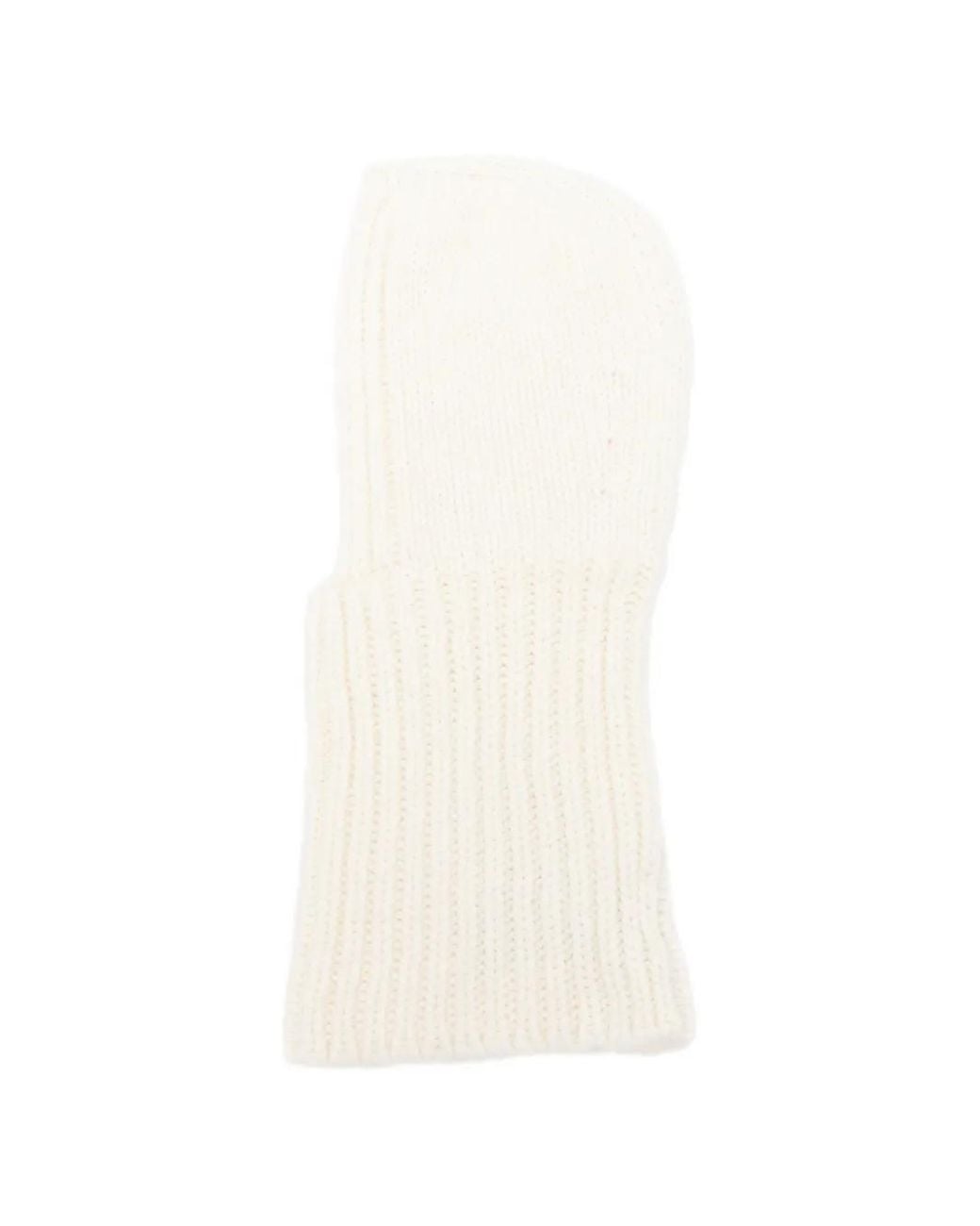 Blanca Vita White Ribbed Balaclava