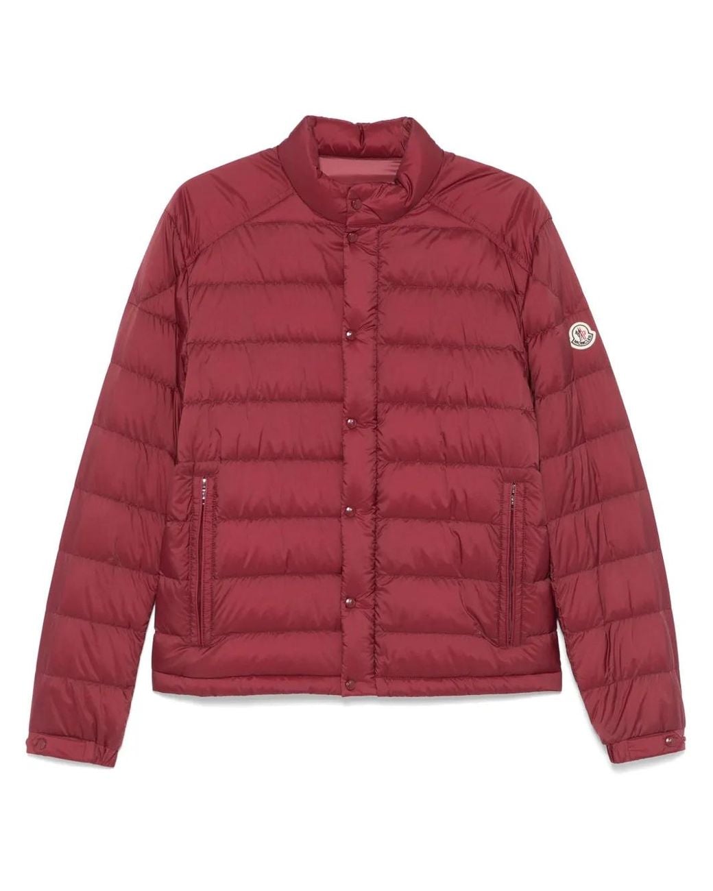 Moncler Red Selves Short Down Jacket for men