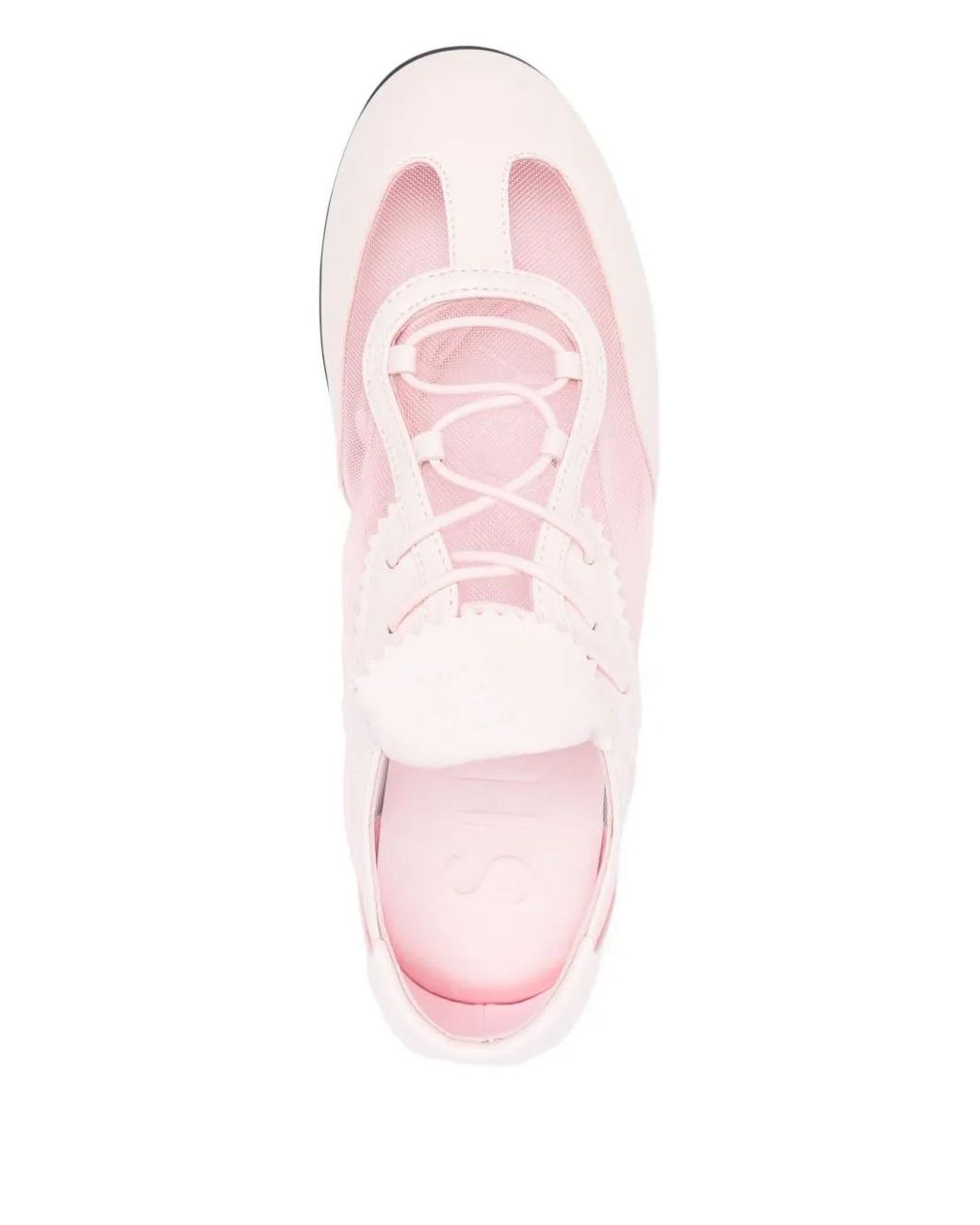Stine Goya Pink Lace-Up Mesh Sneakers