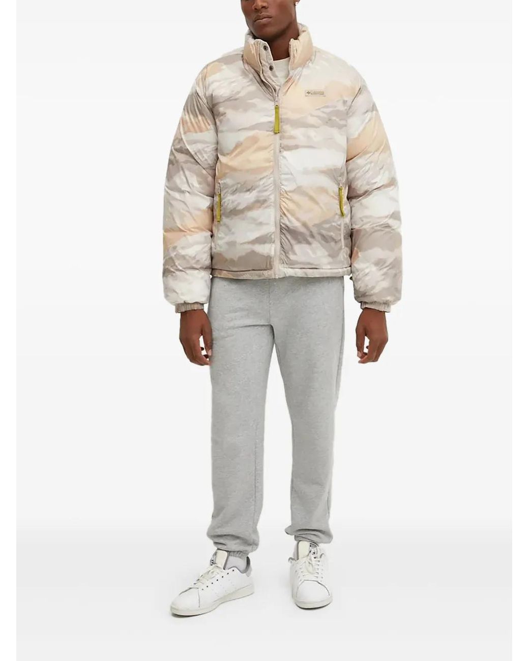 Columbia White Quilted Reversible Padded Jacket