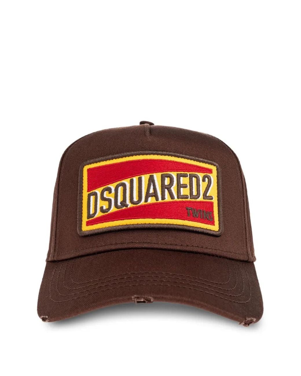DSquared² Red Logo Patch Baseball Cap for men