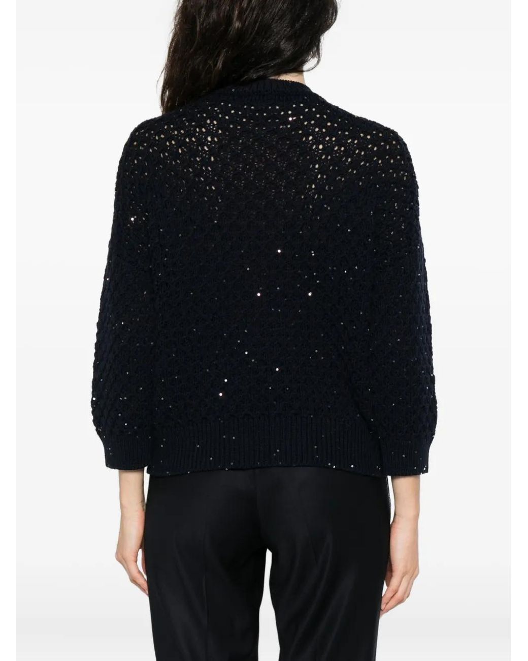 Peserico Black Tricot Sweater