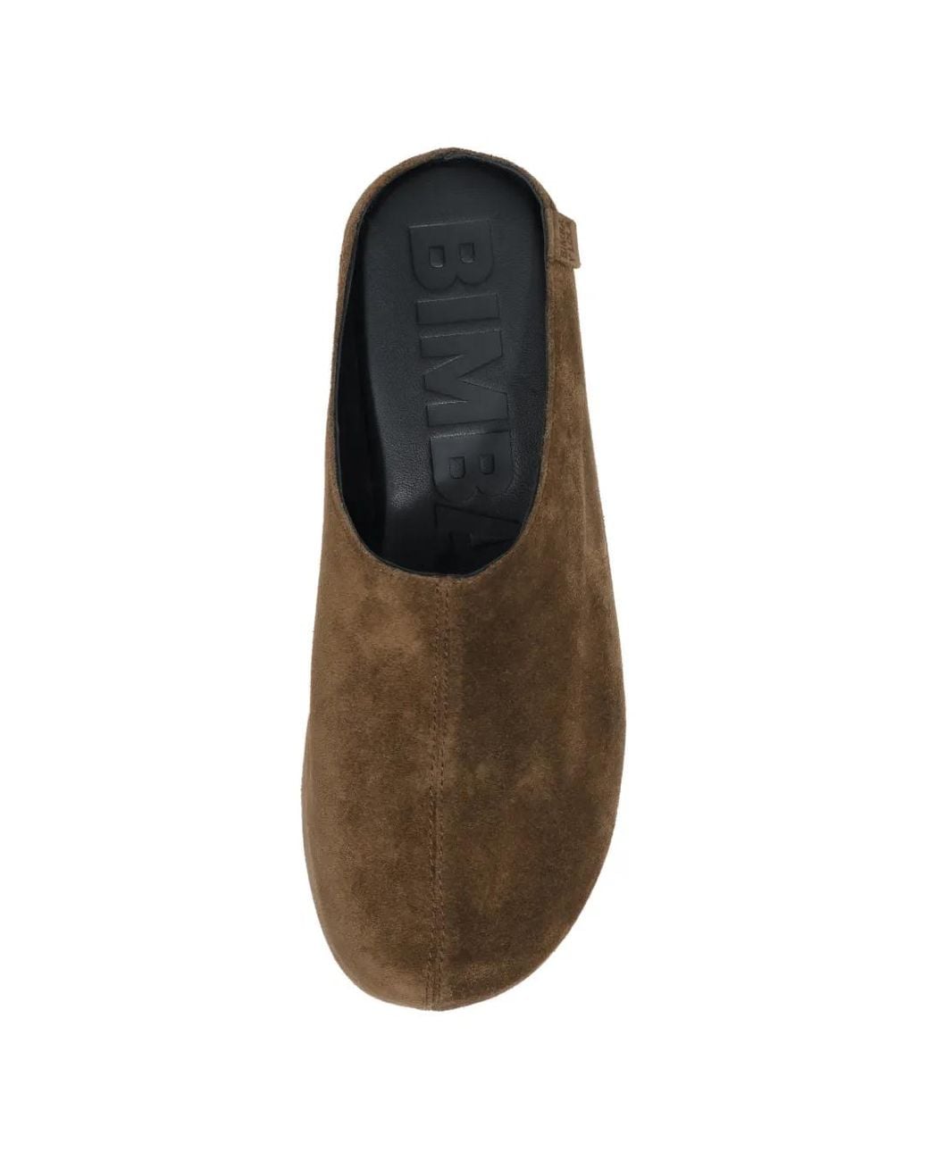 Bimba Y Lola Brown Mules En Daim Foncé À Plateforme