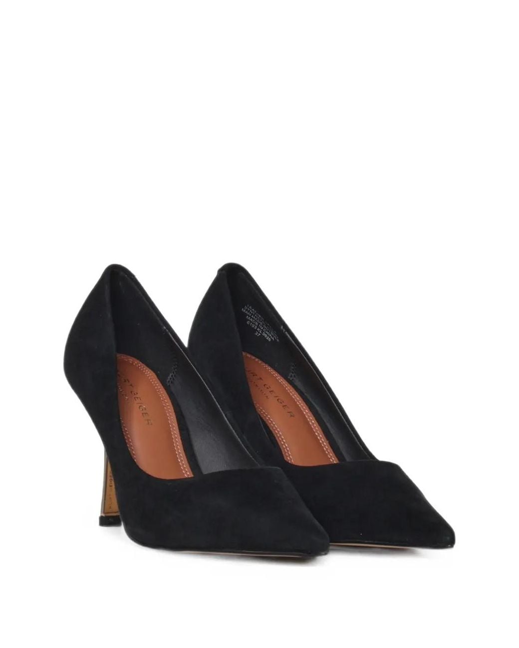 Kurt Geiger Black Pointed-Toe Suede Pumps