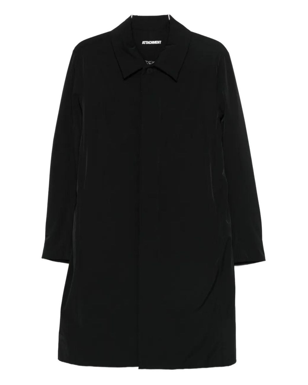 Attachment Einreihiger Mantel in Black für Herren