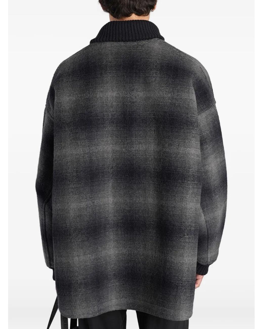 And Wander Gray Manteau À Carreaux for men