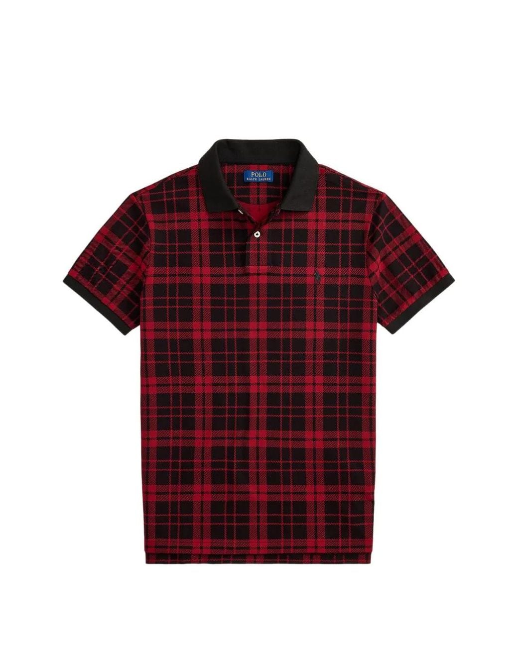 Polo Ralph Lauren Red Plaid-Check Polo Shirt for men