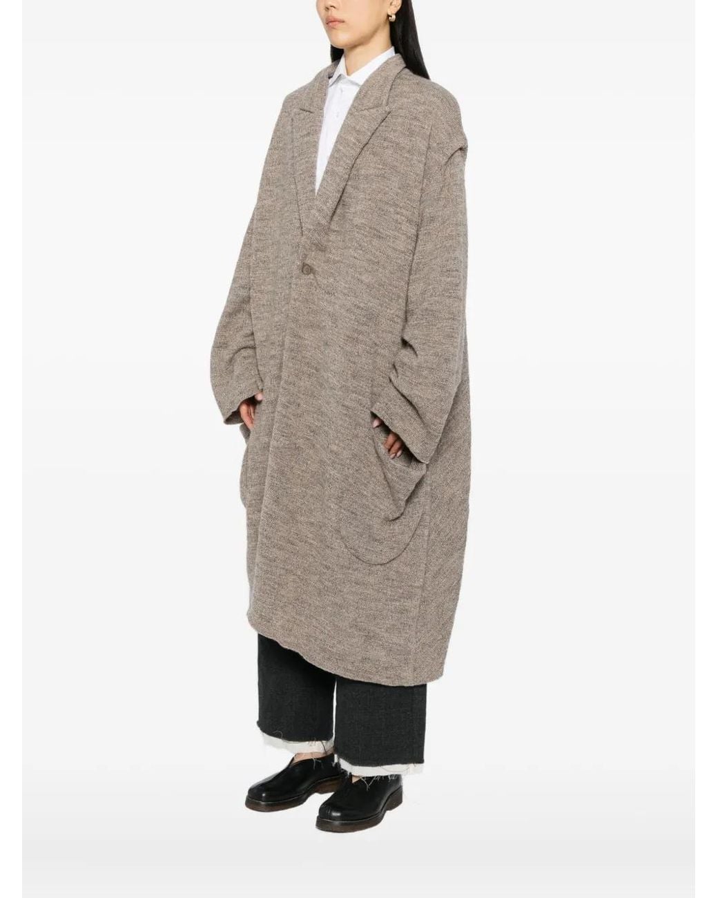 CHIAHUNG SU Natural Dyed Wool Coat