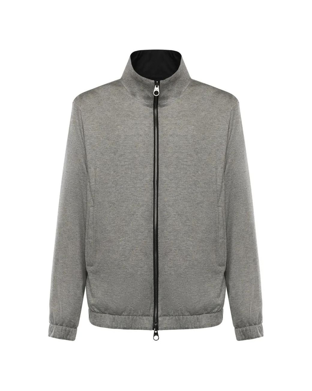 Loro Piana Black Zip-Up Bomber Jacket for men