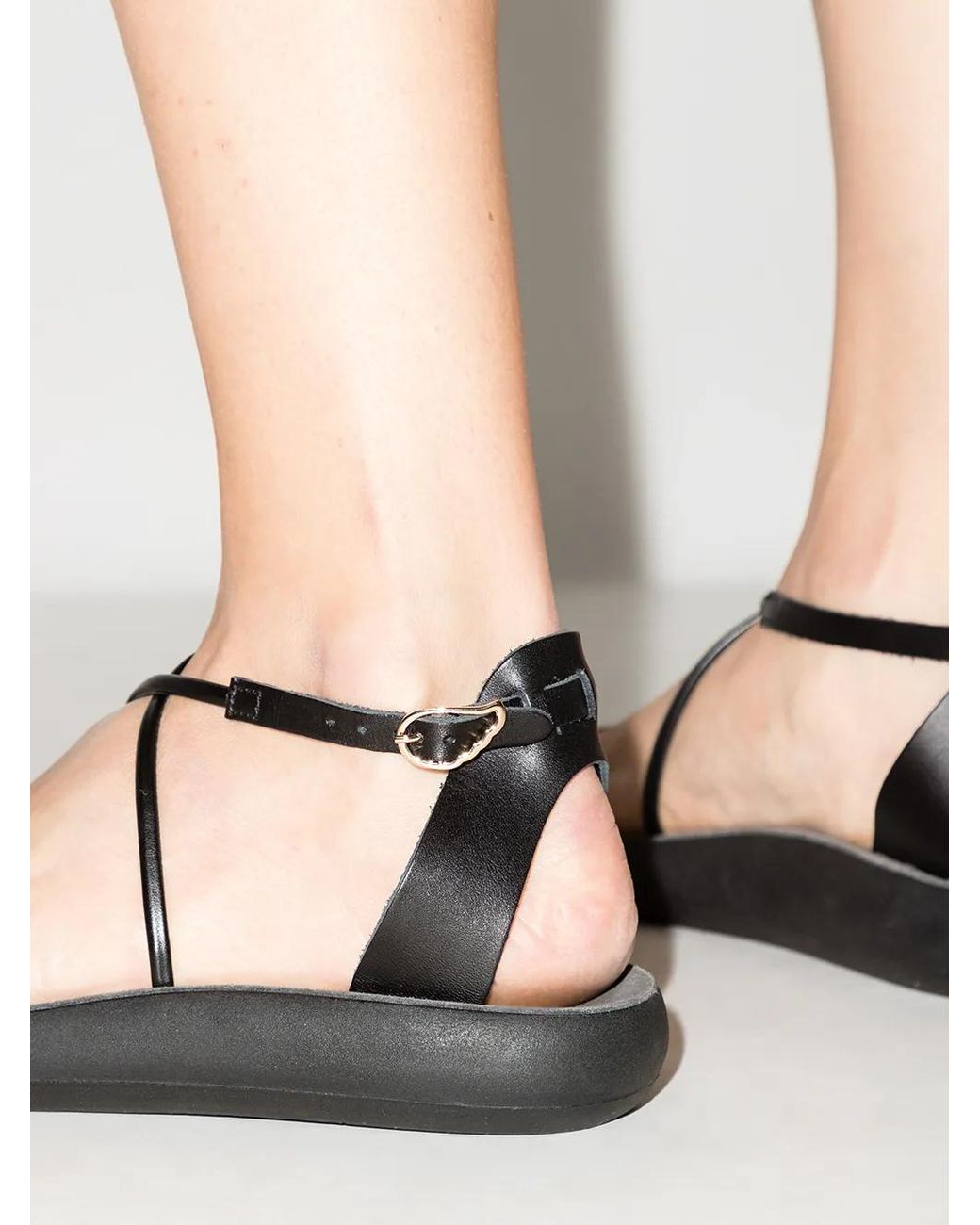 Ancient Greek Sandals Black Anastasia Strappy Sandals
