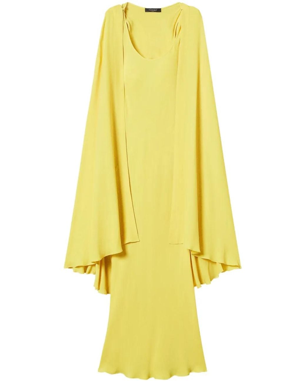 Twinset Yellow Woven Dress