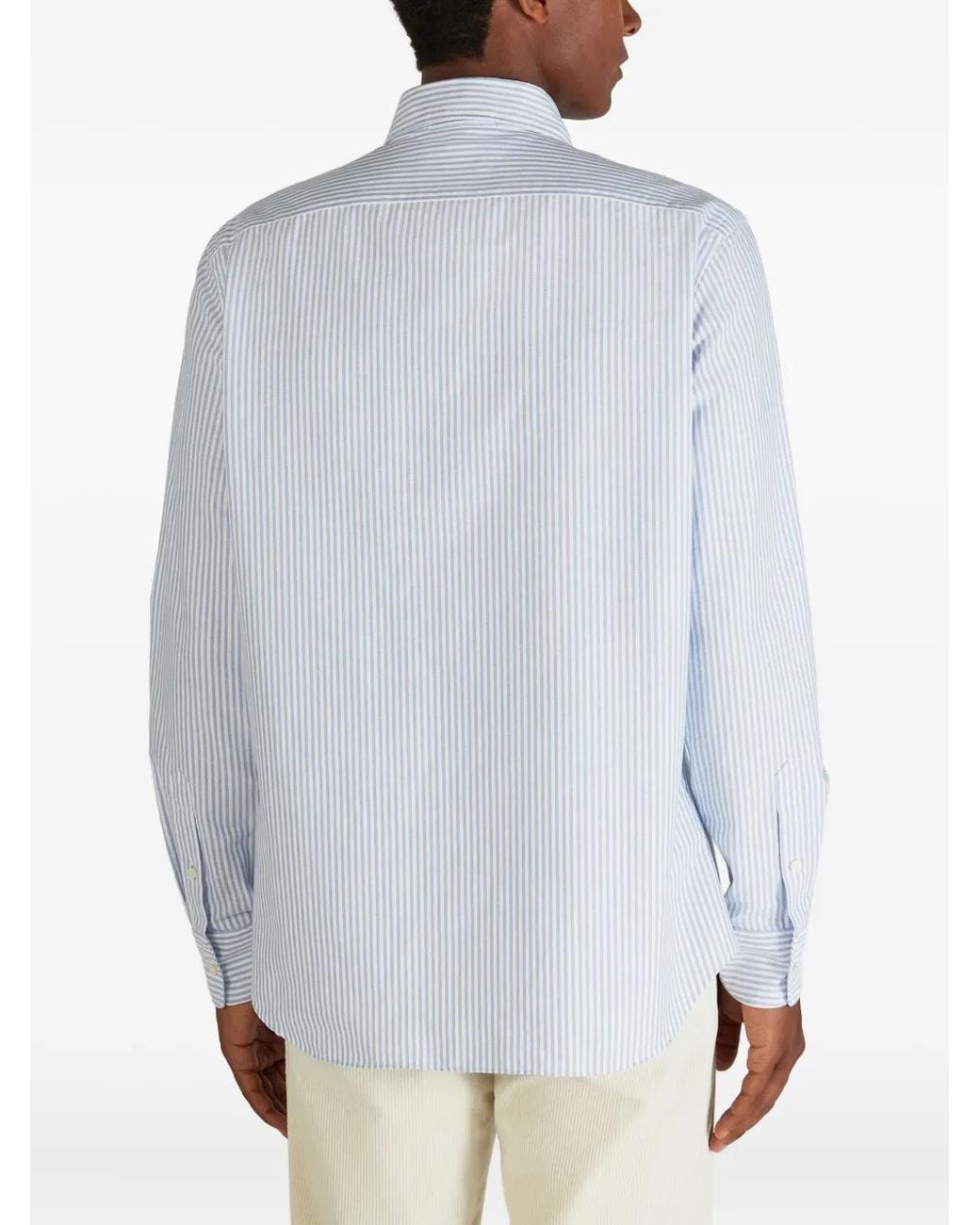 Camicia A Righe di Slowear in White da Uomo