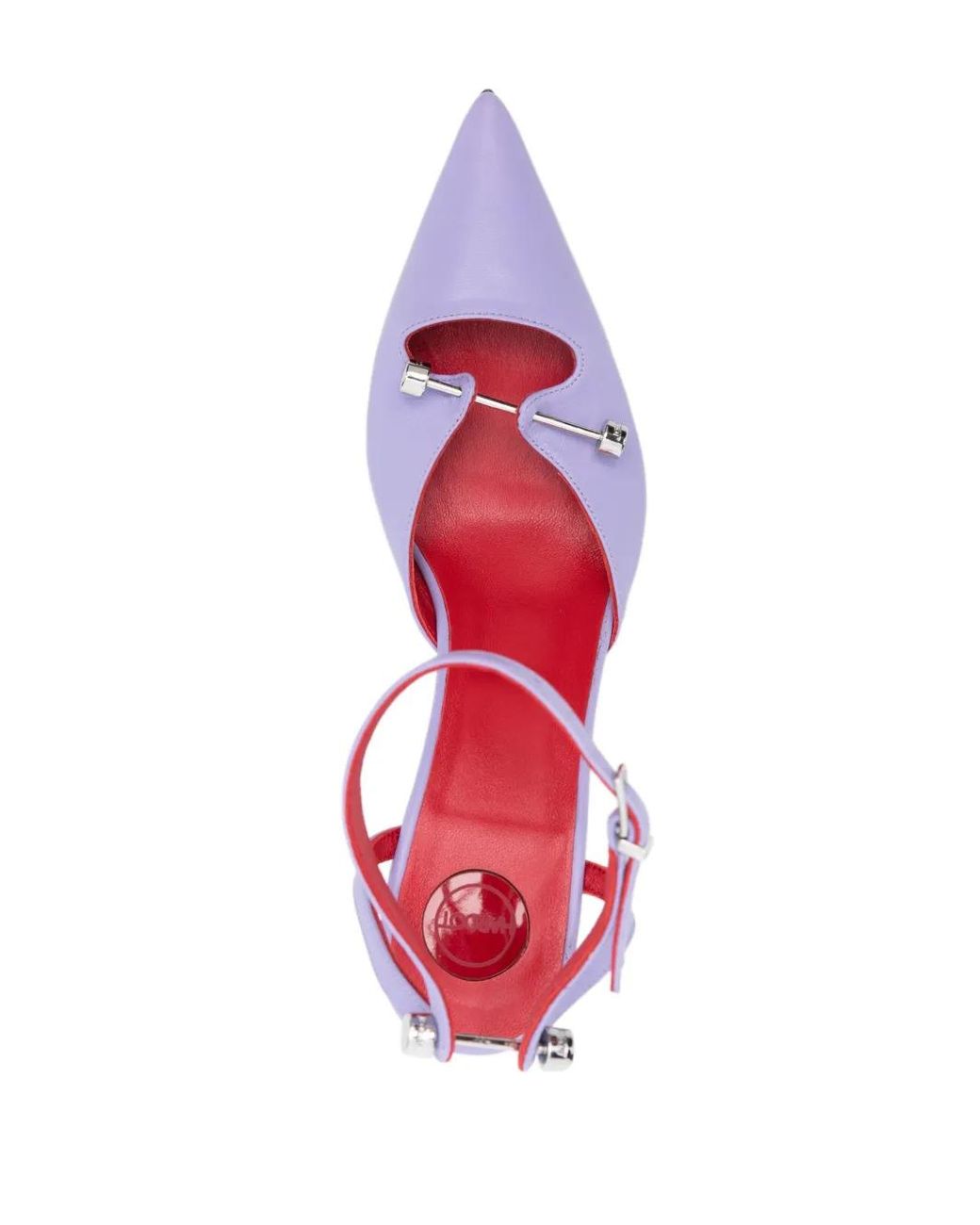 HARDOT Pink 80Mm Leather Pumps