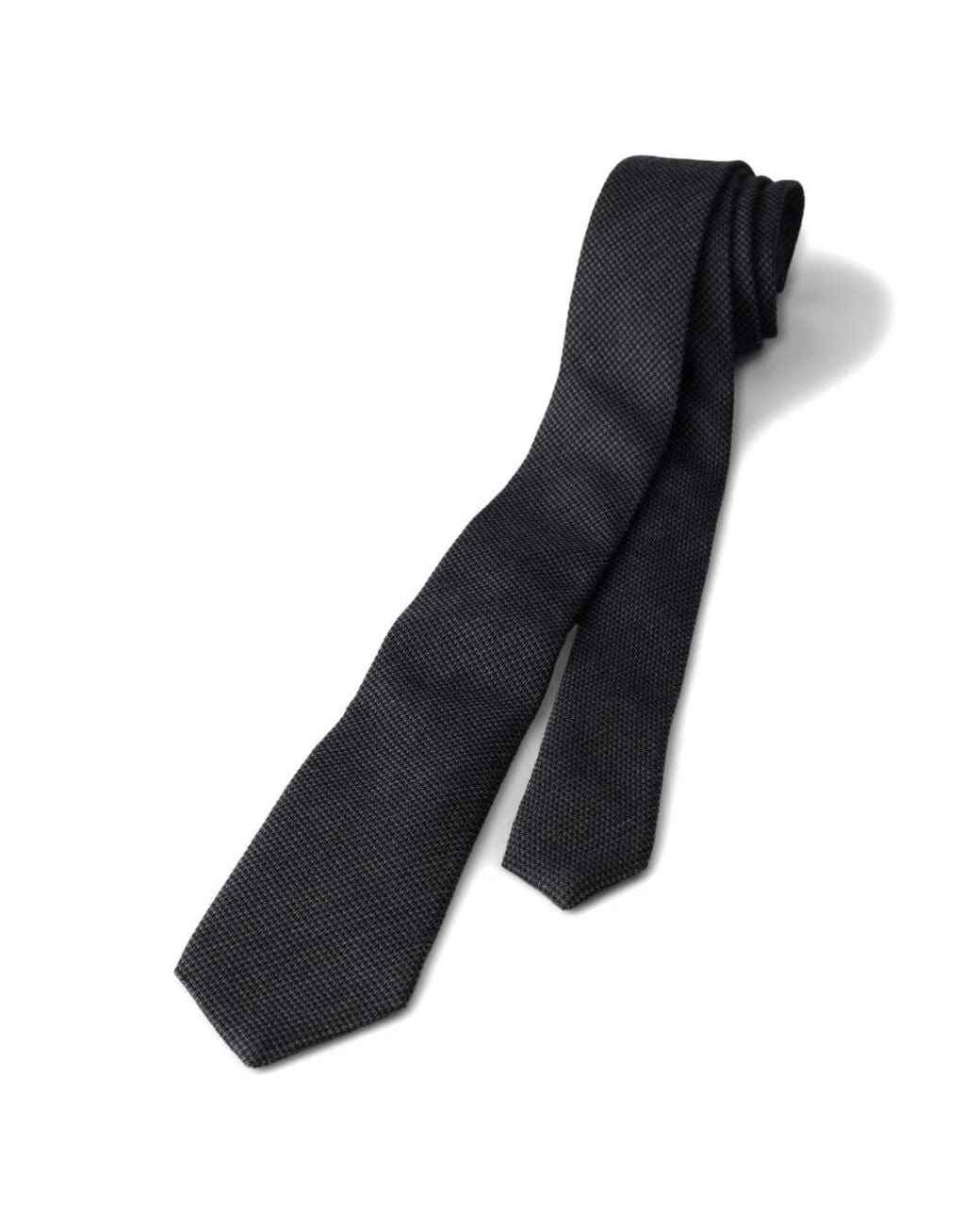 Prada White Wool And Silk Tie for men