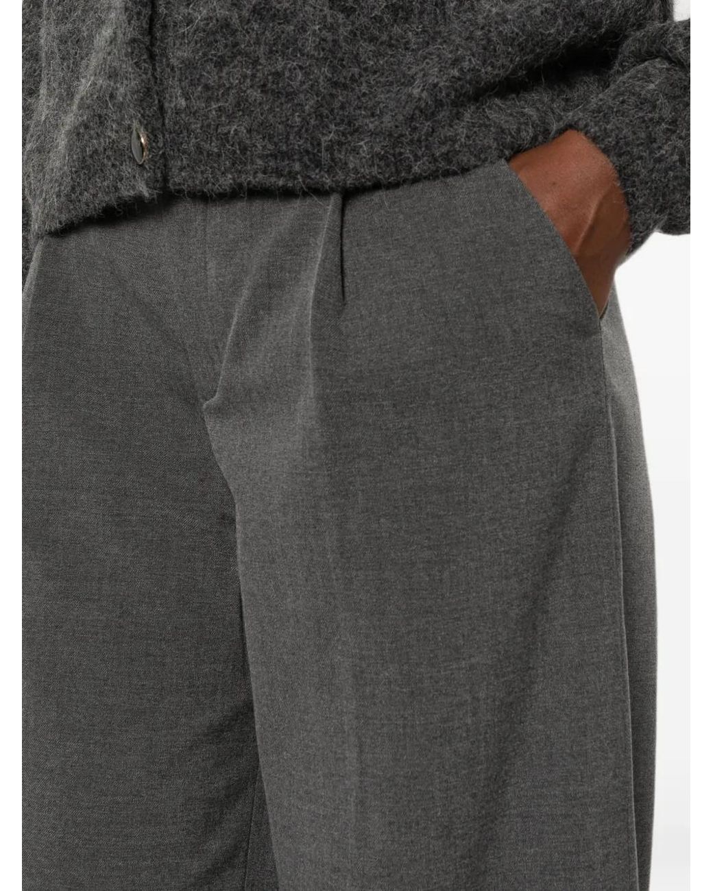 Gestuz Gray Pantalon Paula À Passants De Ceinture