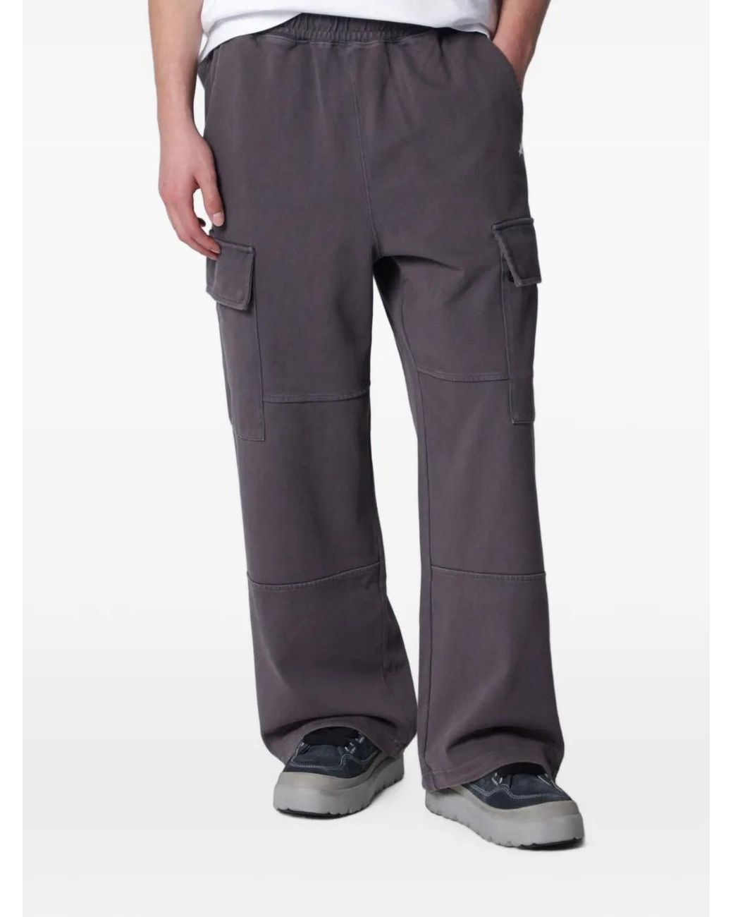 A Bathing Ape Gray Washed Track Pants for men