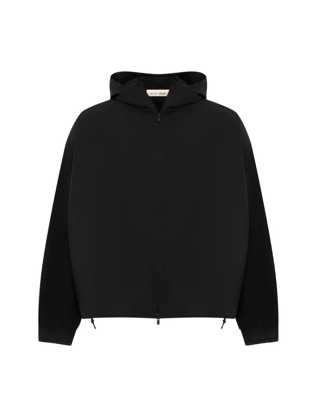 Fear Of God Black Full-Zip Hooded Jacket for men