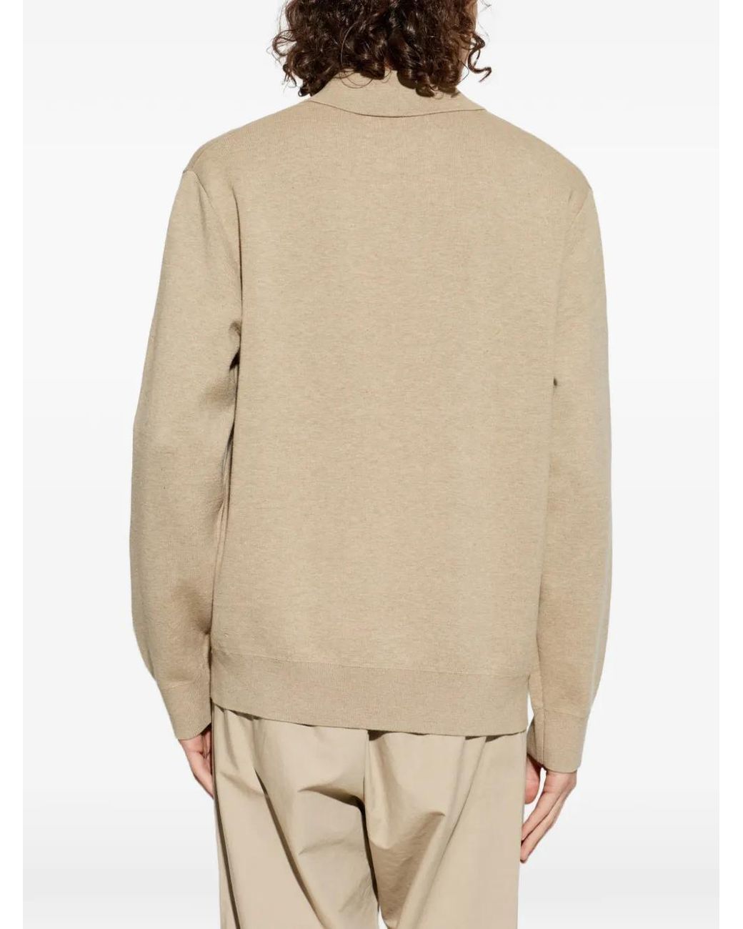 Samsøe & Samsøe White Sanino Long-Sleeves Polo Shirt for men