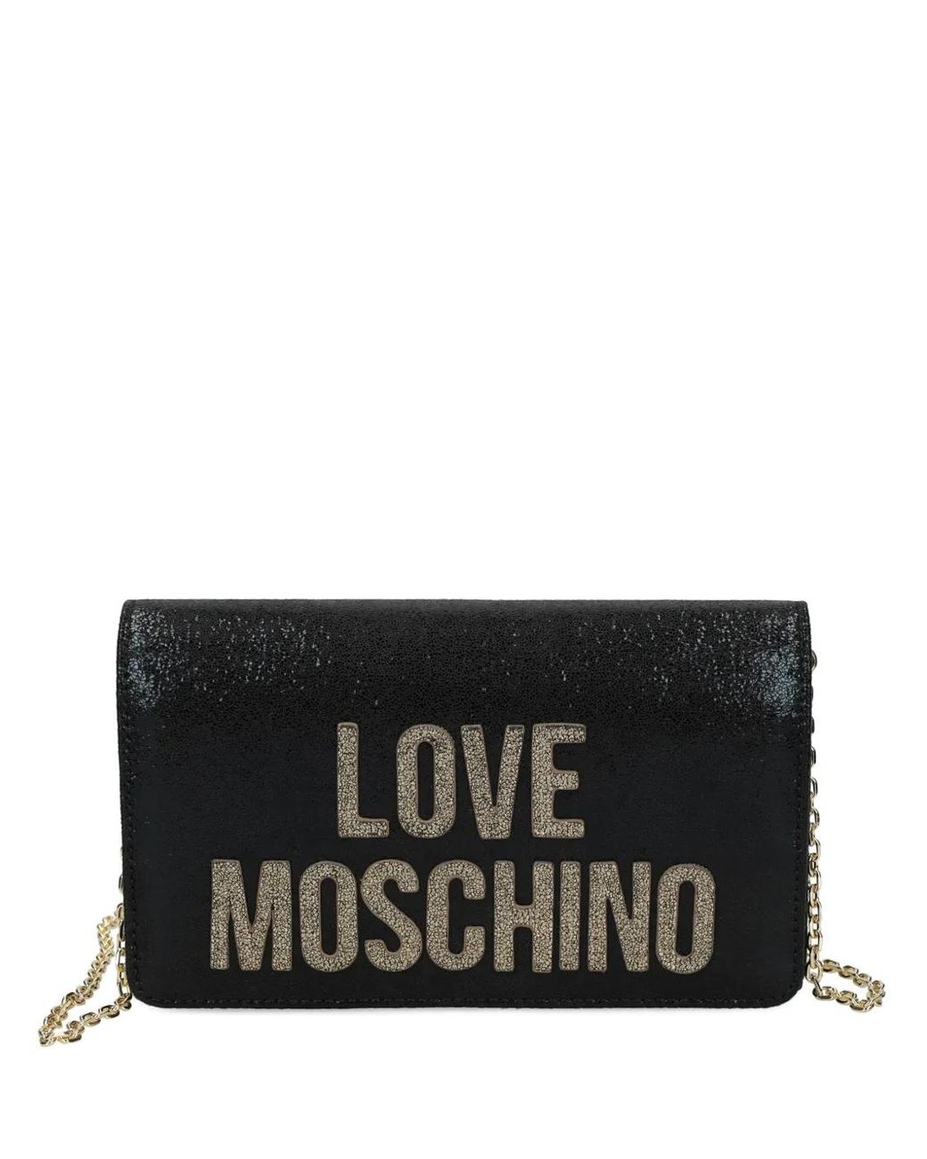 Love Moschino Black Logo-Embellishment Crossbody Bag