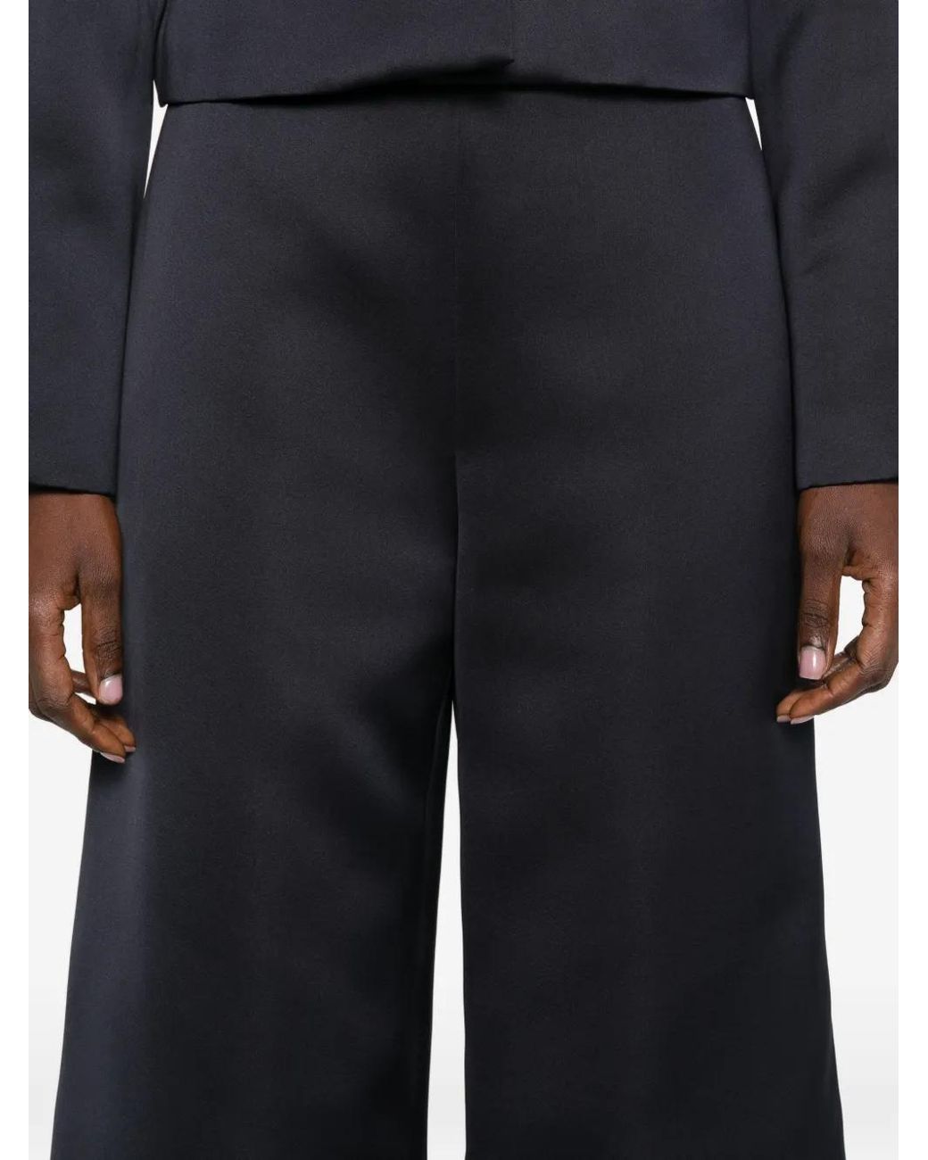 P.A.R.O.S.H. Blue Wide-Leg Trousers