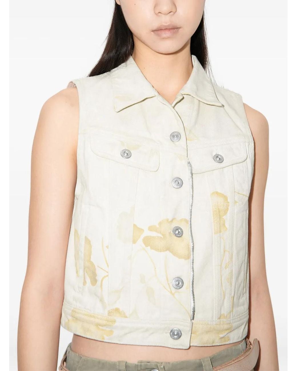 Our Legacy Natural Zip-Up Denim Vest