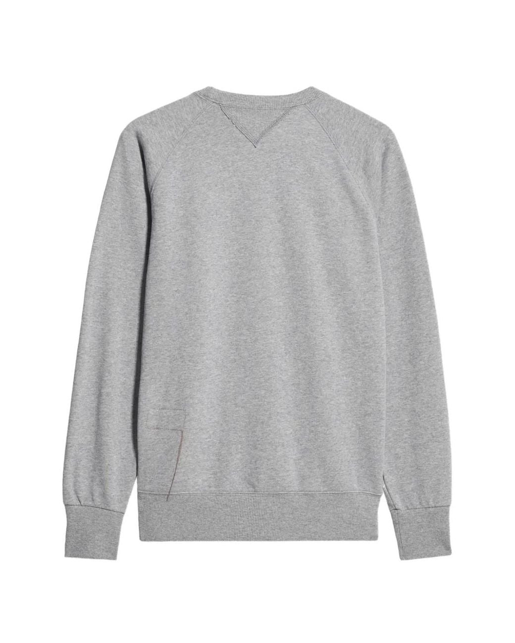 Fortela Gray Harvard Raglan-Sleeve Sweatshirt for men