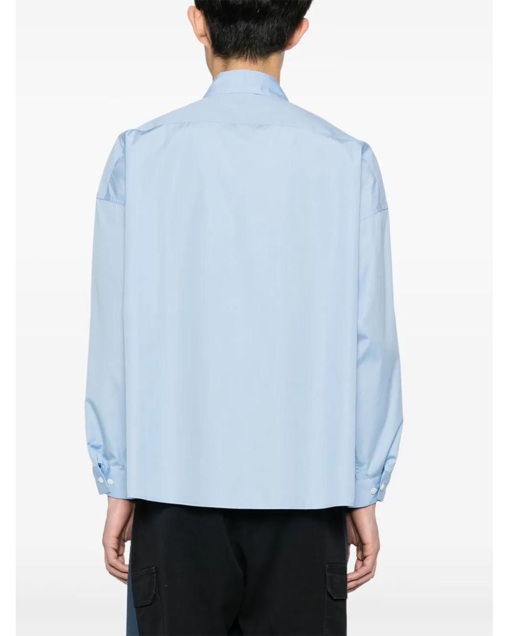 Marni Blue L/S Cotton Shirt for men