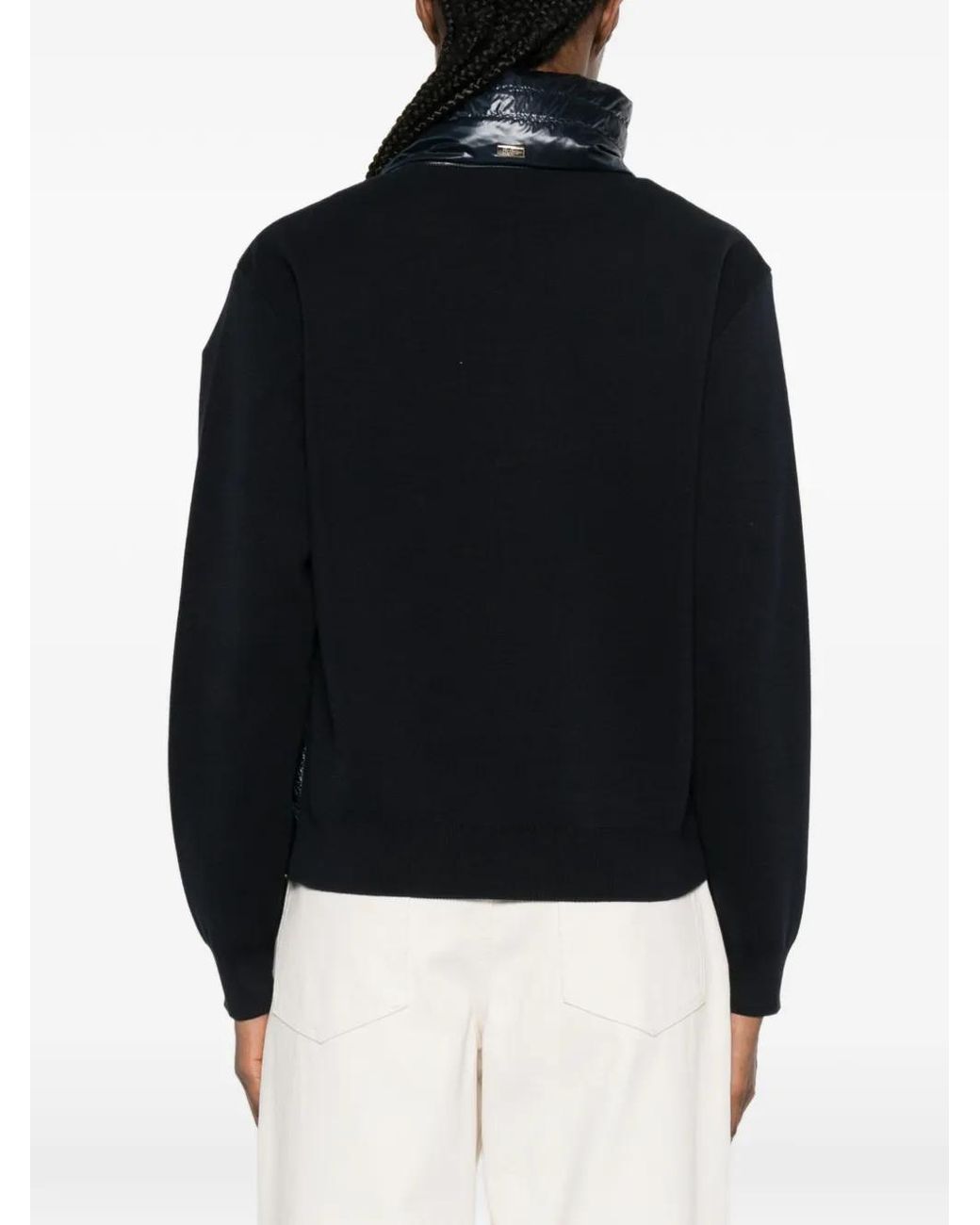 Herno Black Quilted Zip-Fastening Jacket