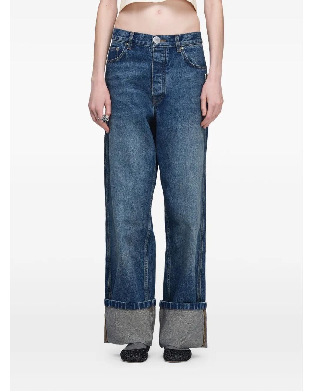 Marc Jacobs Blue Wide Leg Jeans