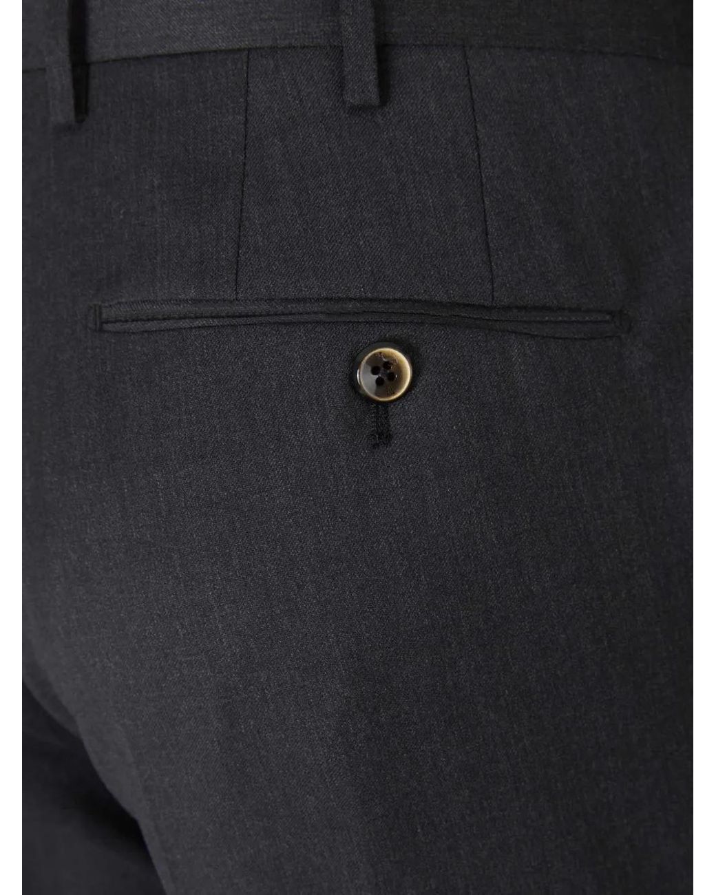 PT Torino Blue Wool Tailored Trousers for men
