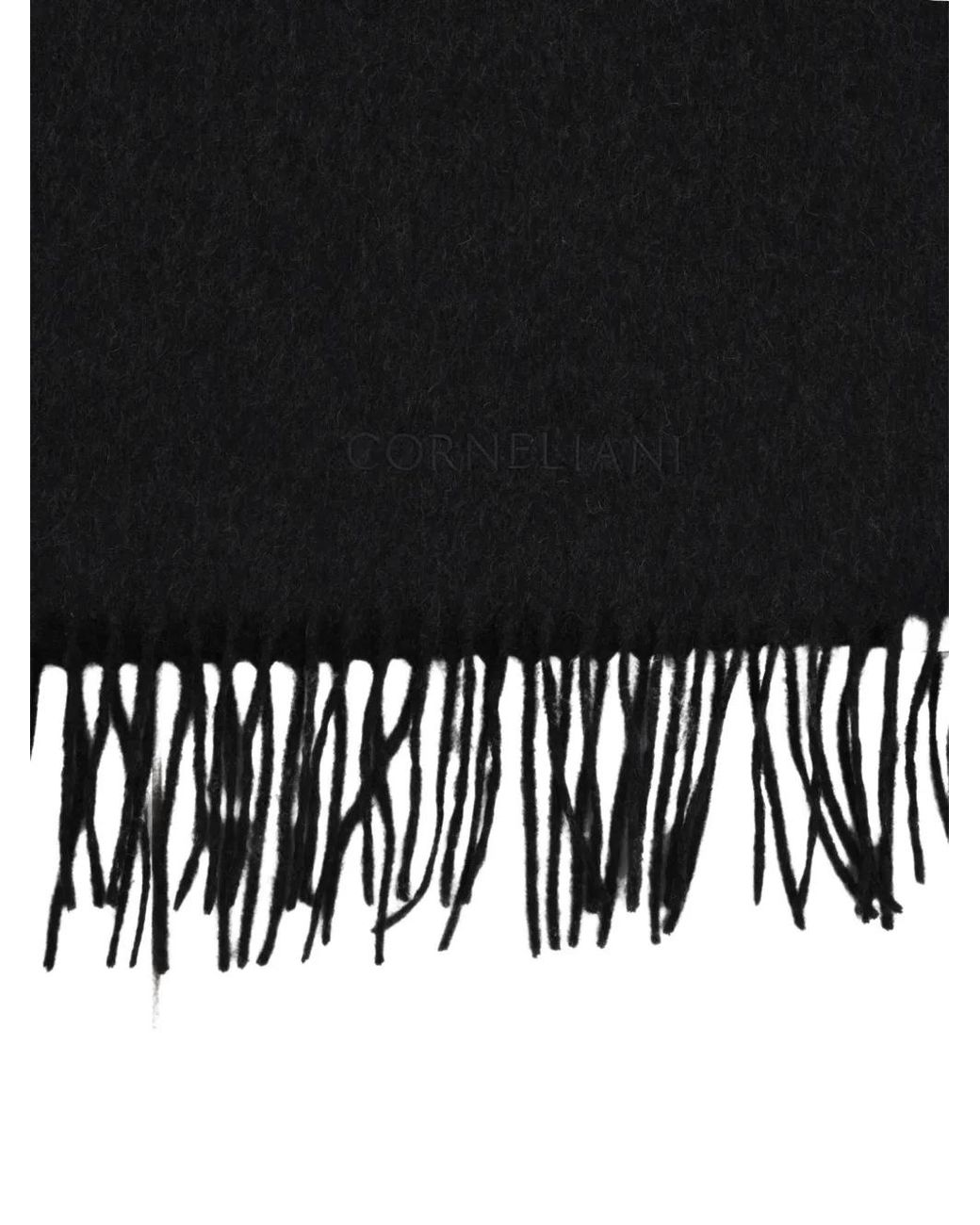 Bufanda Con Flecos Corneliani de hombre de color Black
