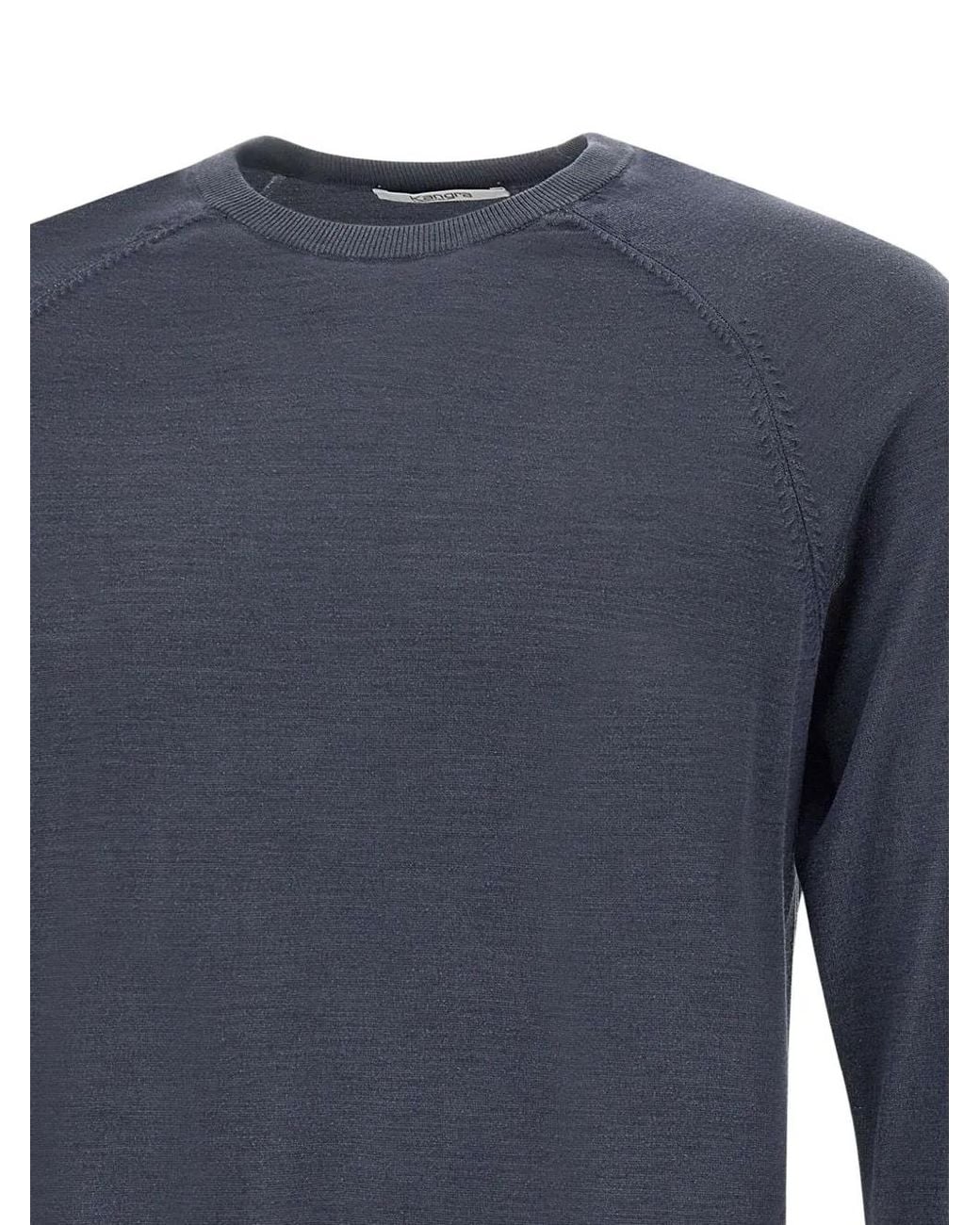 Kangra Blue Crew-Neck Sweater for men