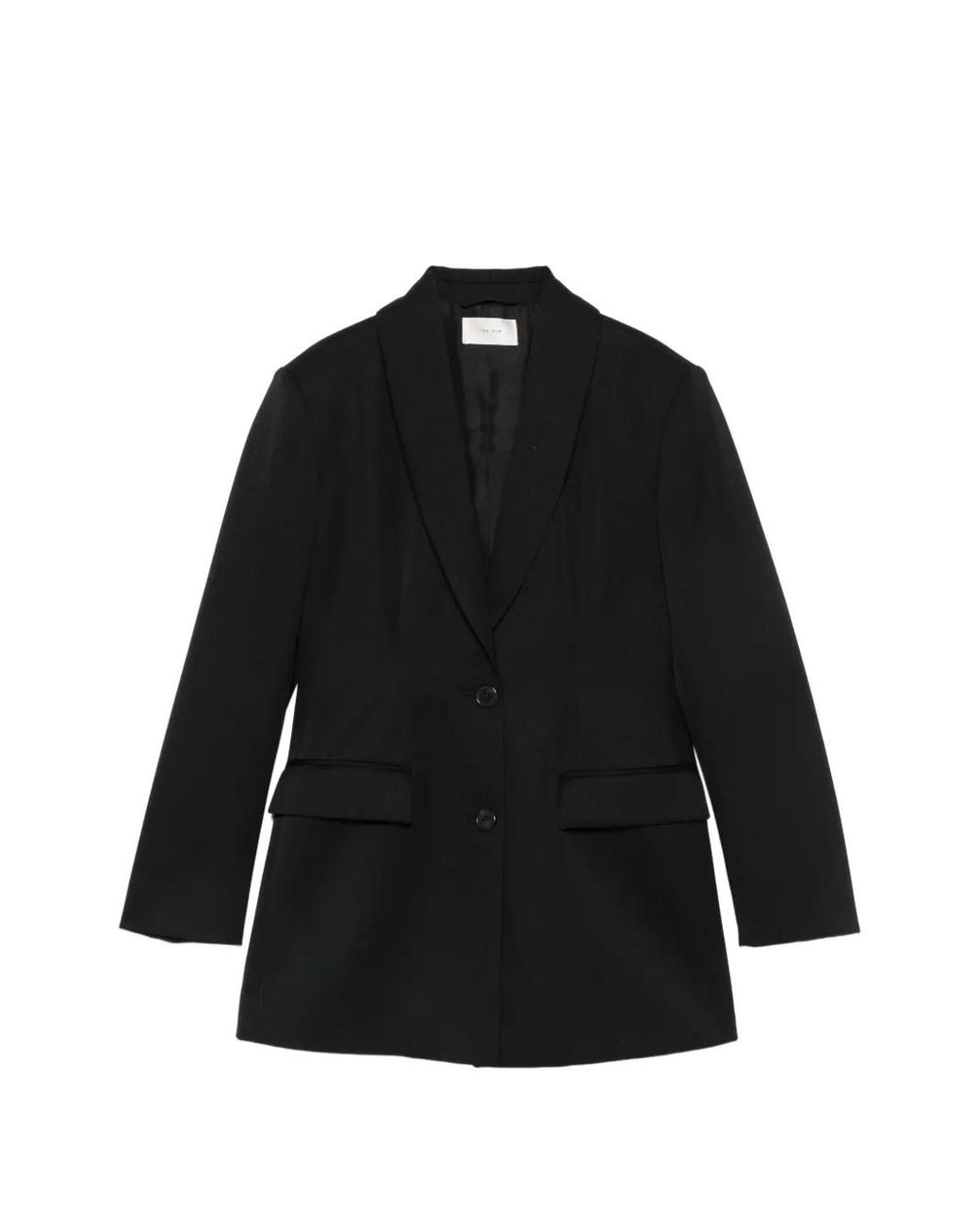 The Row Black Bettina Single-Breasted Blazer