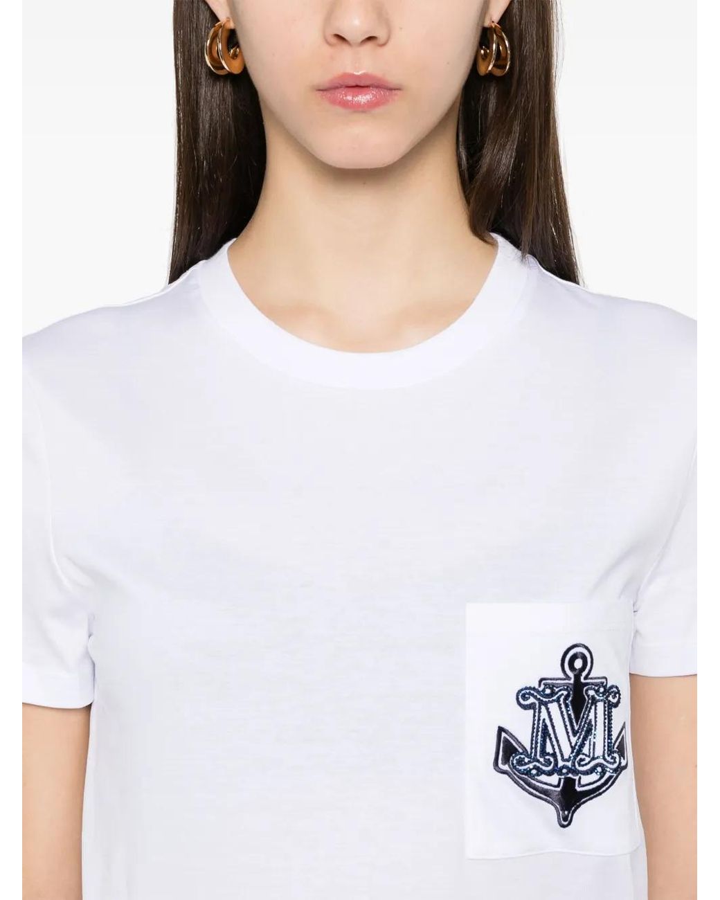 Max Mara White T-Shirts And Polos