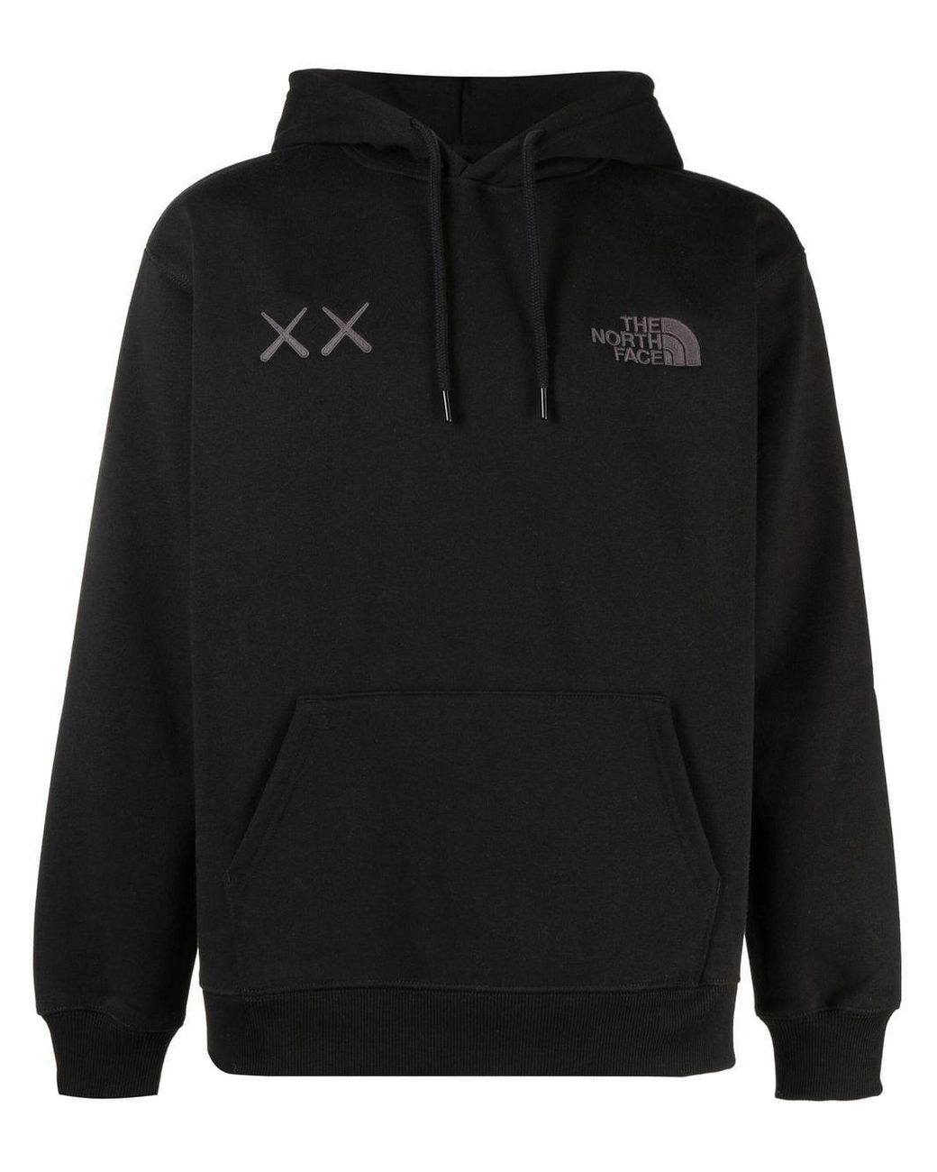 The North Face X Kaws Embroidered Hoodie in Black for Men | Lyst