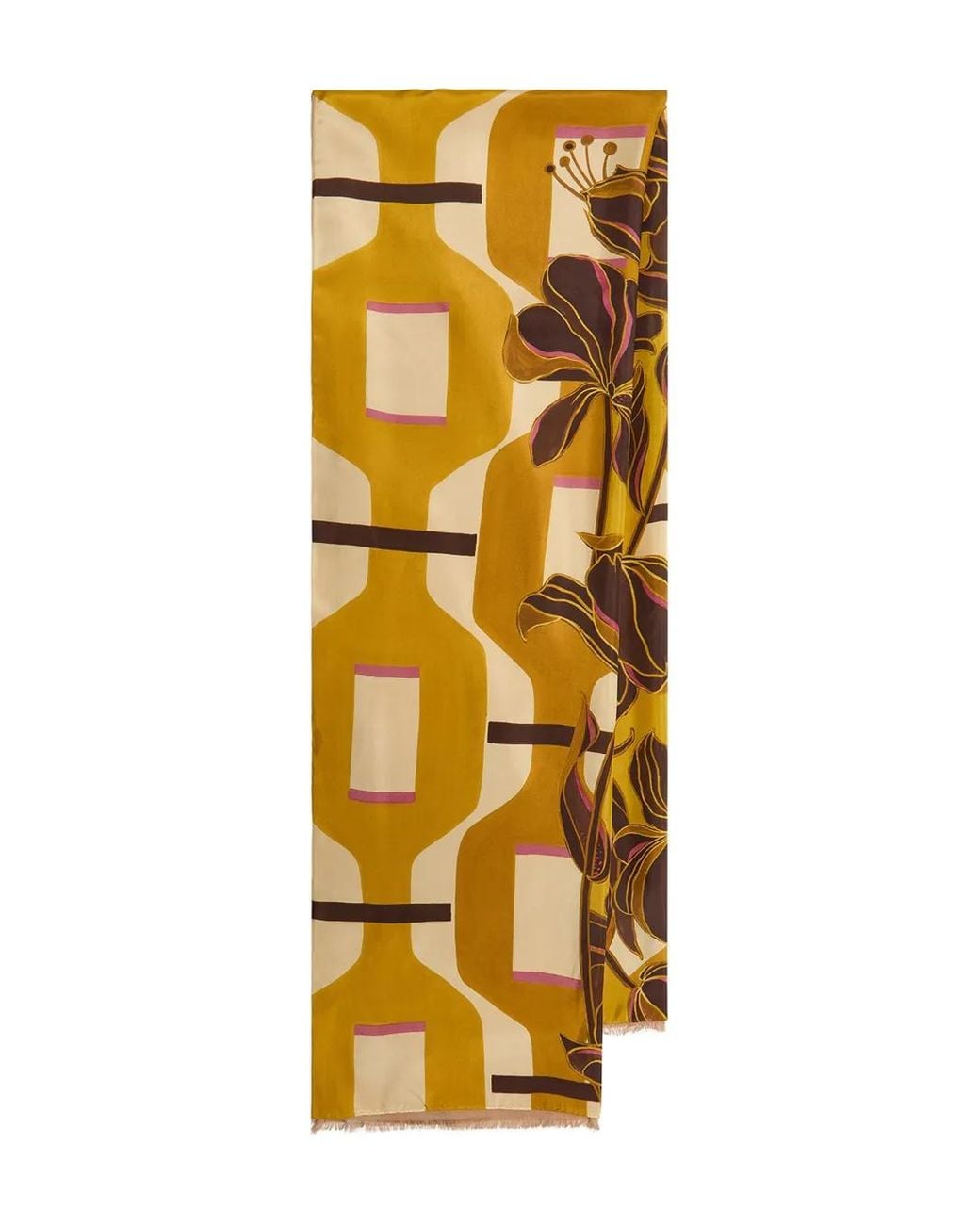Maliparmi Metallic Geometric-Pattern Scarf