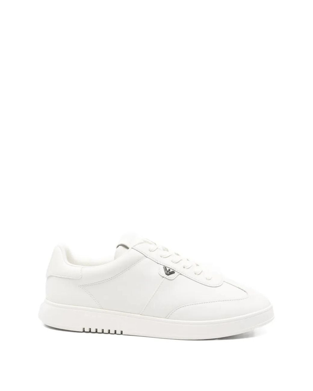 Emporio Armani White Baskets À Logo for men