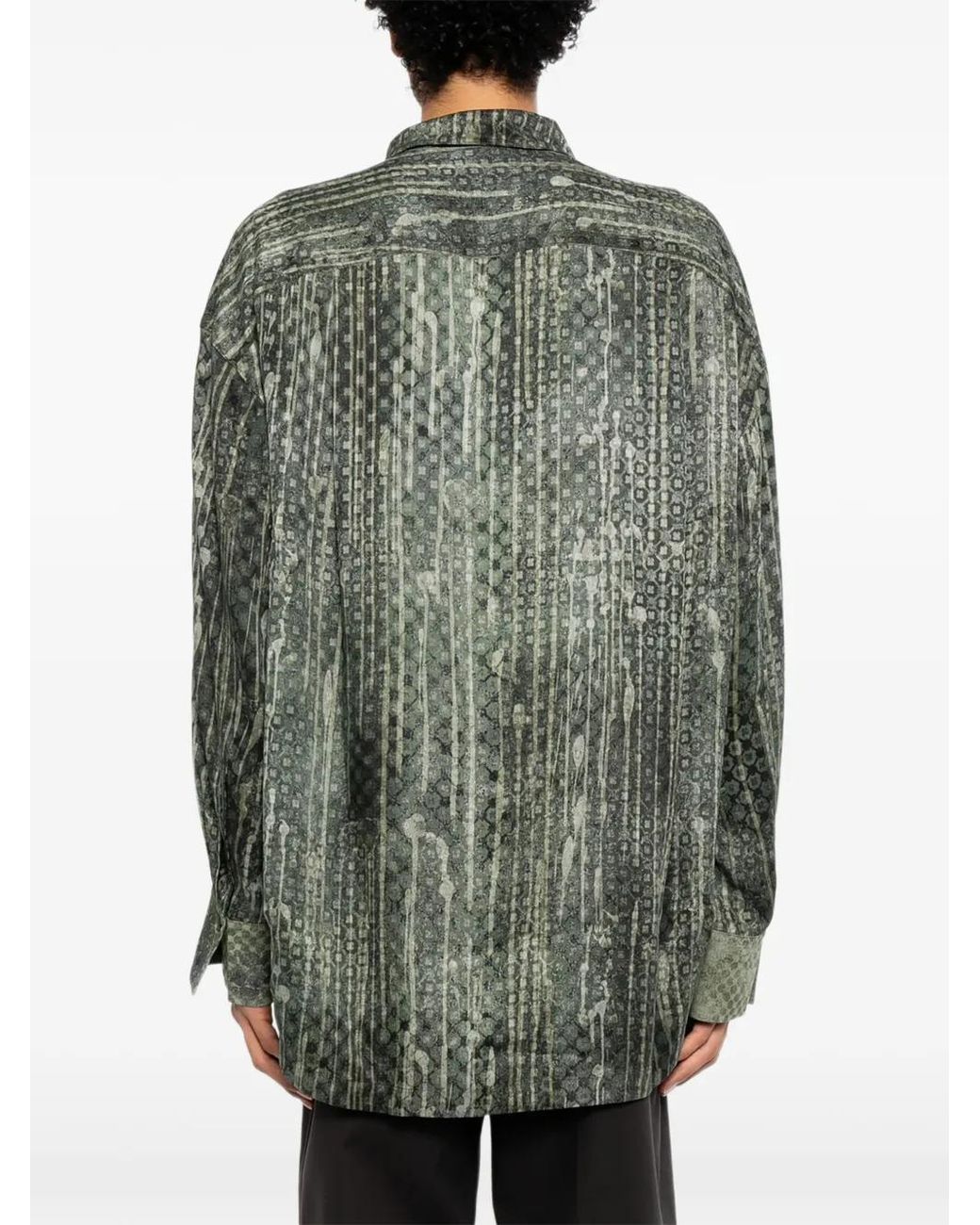 Ziggy Chen Gray Printed Shirt for men
