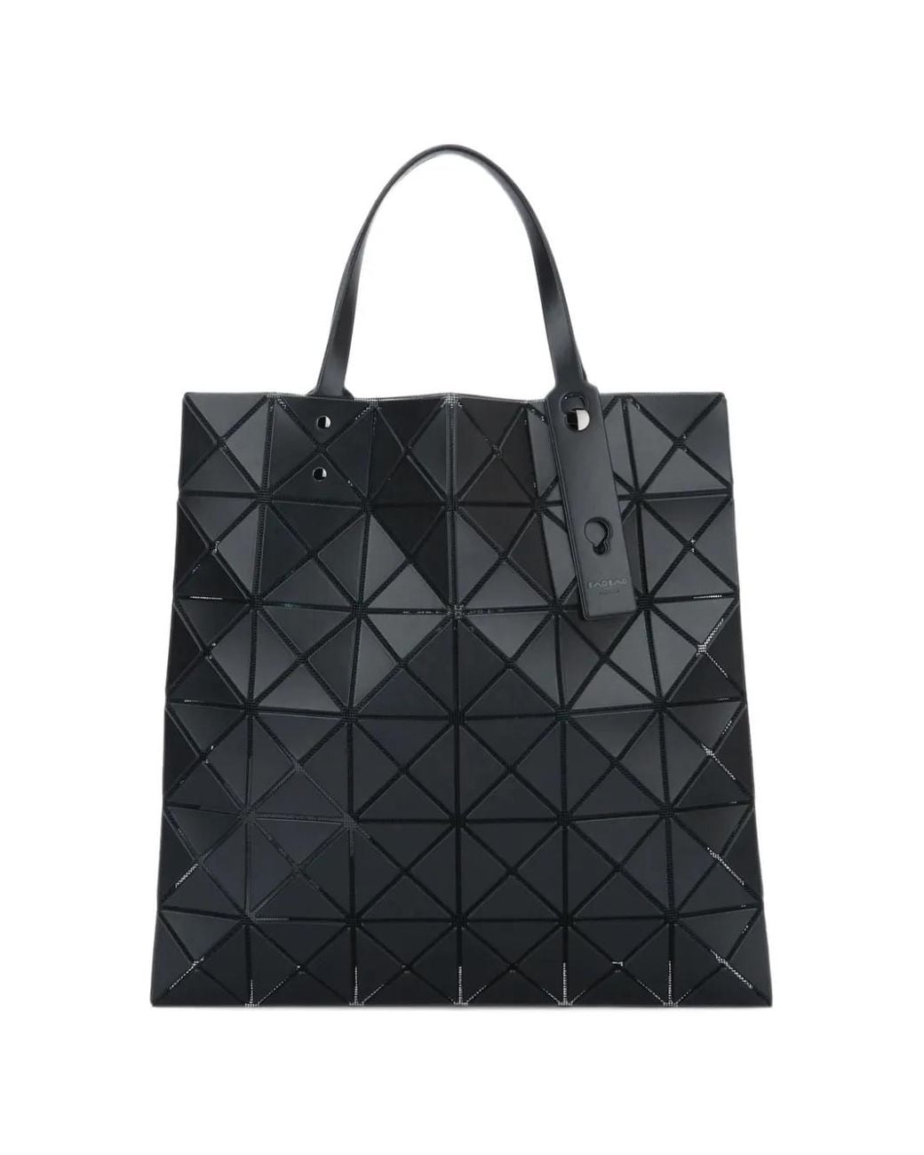 Issey Miyake Black Lucent Geometric Tote Bag