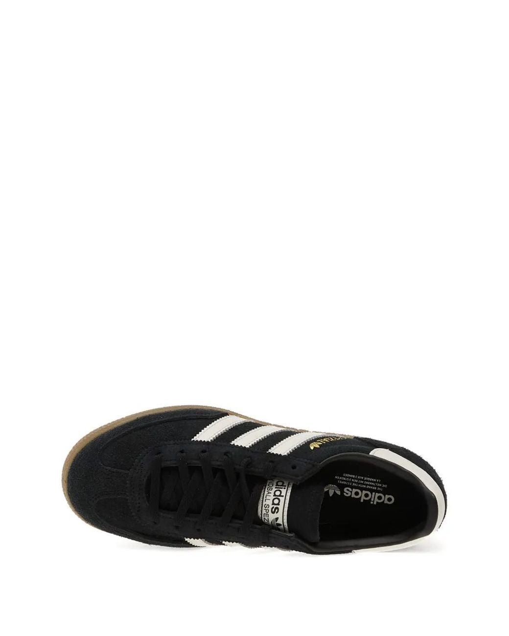 Adidas Black Handball Spezial Bold Stripes Sneakers