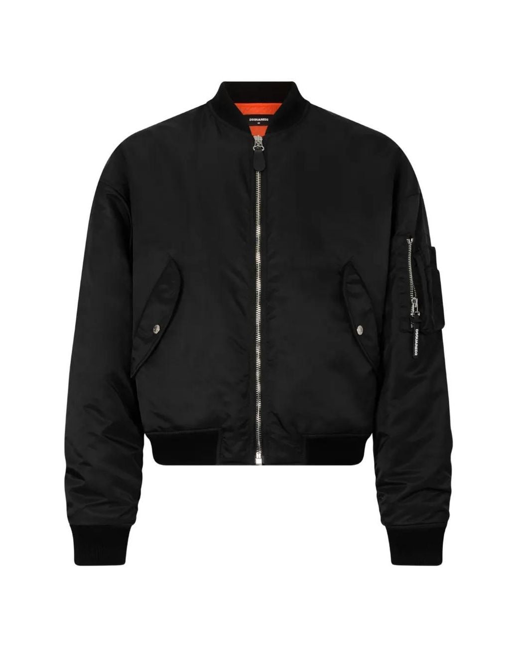 DSquared² Black Utility2 80's Bomber Jacket for men