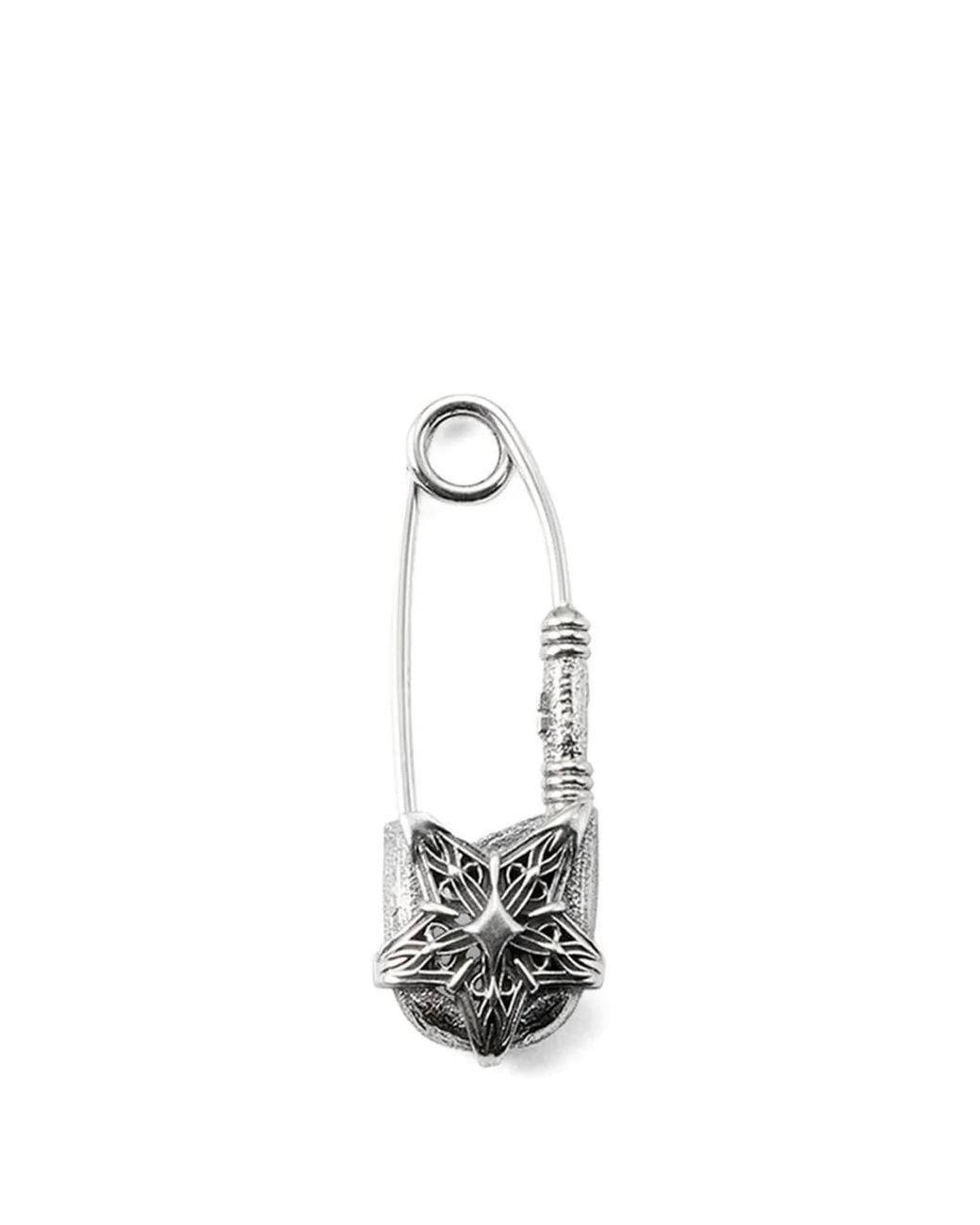 Emanuele Bicocchi White Stella Pin Earring