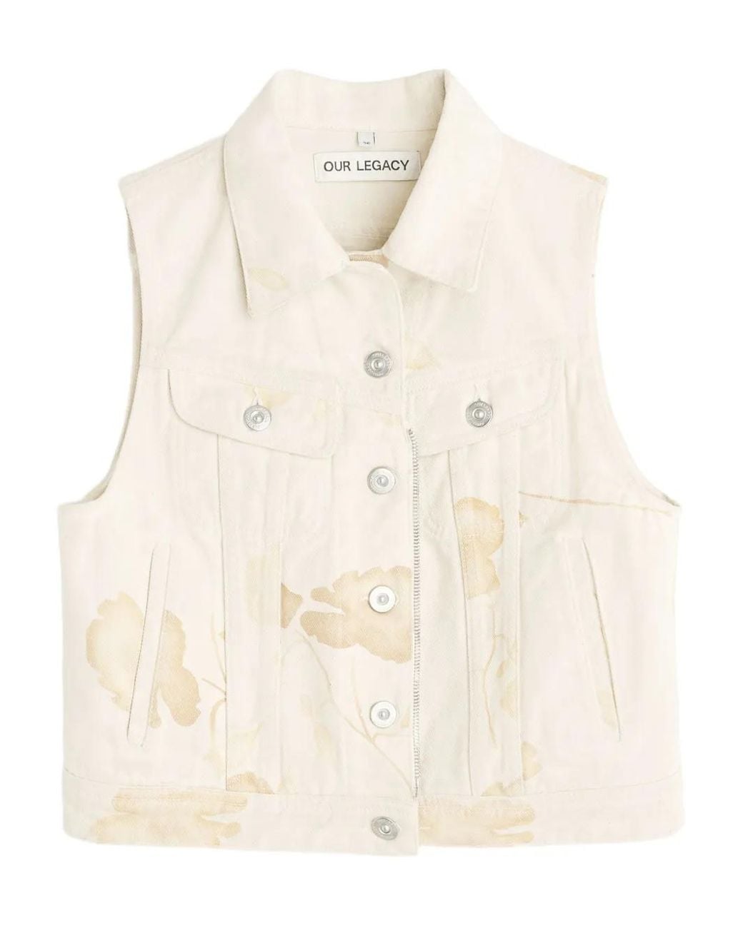 Our Legacy Natural Zip-Up Denim Vest