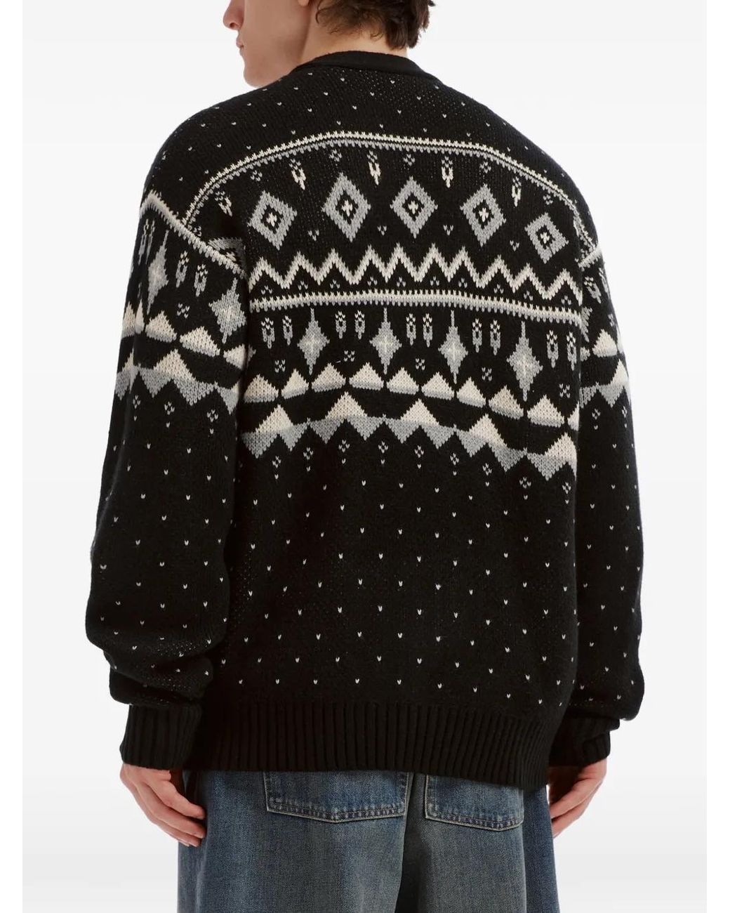 Chocoolate Black Knitted Cardigan for men